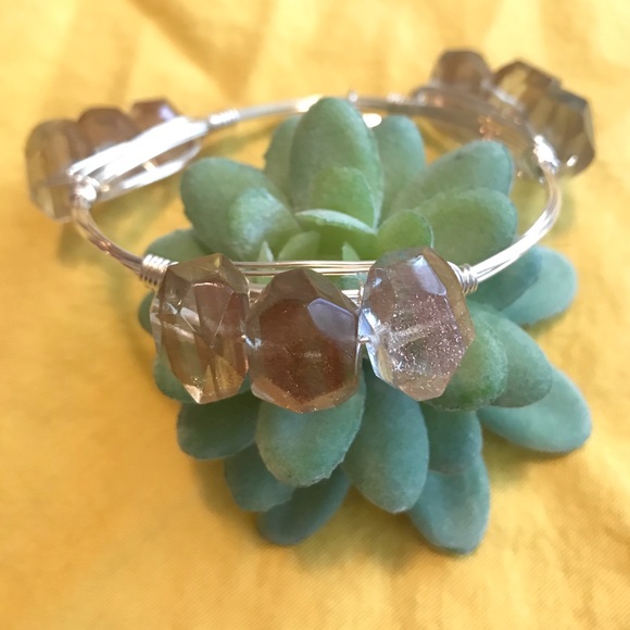 Bourbon & Boweties Silver Bangle Bracelet - Picture 4 of 8